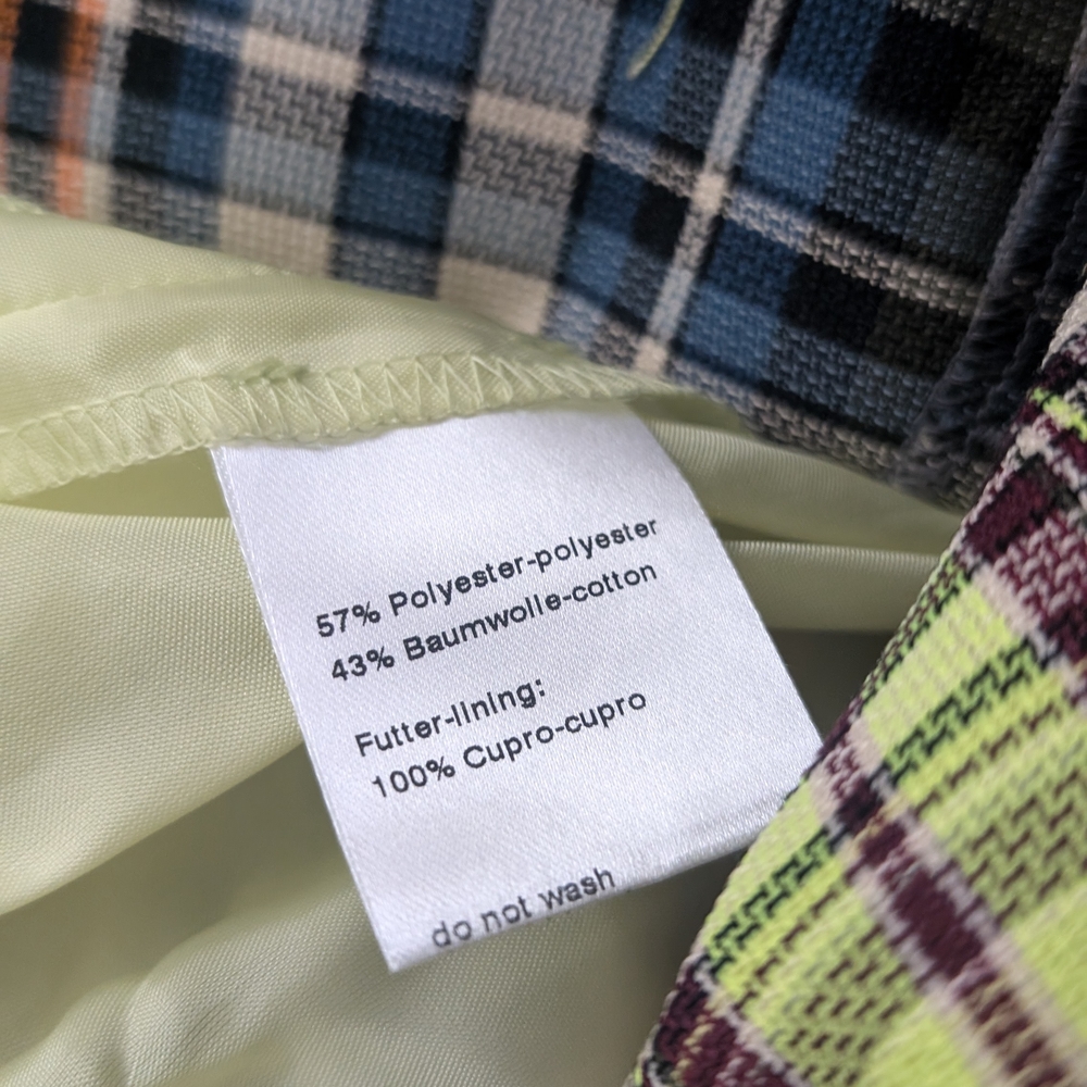 Akris punto Madras Check Mini-Skirt Women's Size 12 - Picture 5 of 8